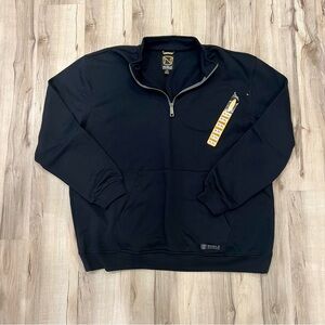 Men's Black Quarter-Zip Pullover - NWT - XXL Tall